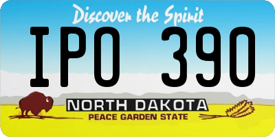 ND license plate IPO390
