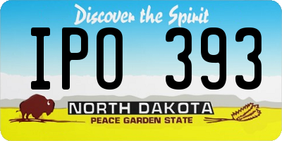 ND license plate IPO393