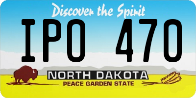 ND license plate IPO470