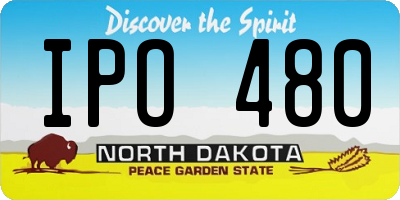 ND license plate IPO480