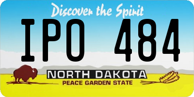ND license plate IPO484