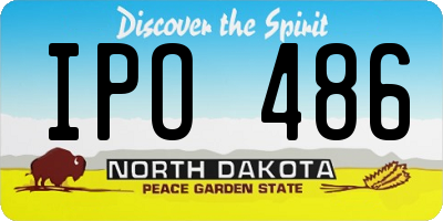 ND license plate IPO486