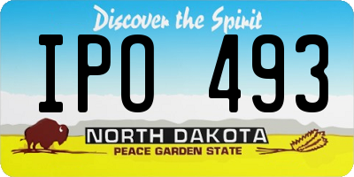 ND license plate IPO493