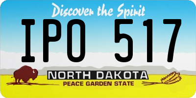 ND license plate IPO517