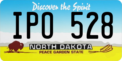 ND license plate IPO528