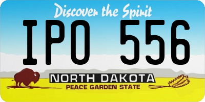 ND license plate IPO556