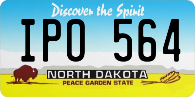 ND license plate IPO564