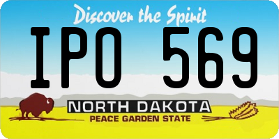 ND license plate IPO569