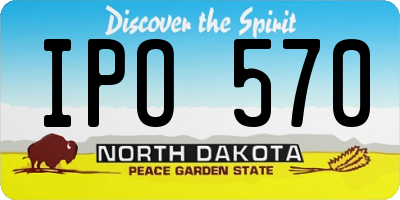 ND license plate IPO570