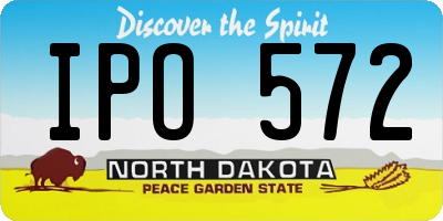 ND license plate IPO572