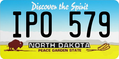 ND license plate IPO579