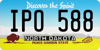 ND license plate IPO588