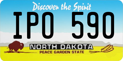 ND license plate IPO590