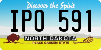 ND license plate IPO591