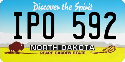 ND license plate IPO592