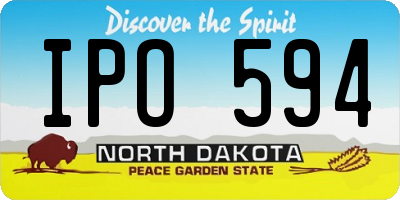 ND license plate IPO594