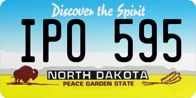 ND license plate IPO595