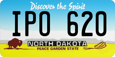 ND license plate IPO620