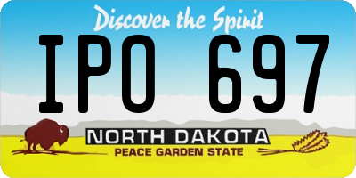 ND license plate IPO697
