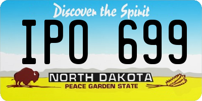 ND license plate IPO699
