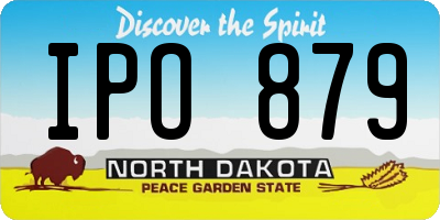 ND license plate IPO879