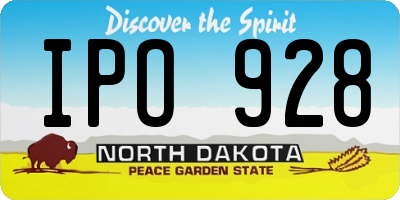 ND license plate IPO928