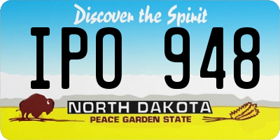 ND license plate IPO948