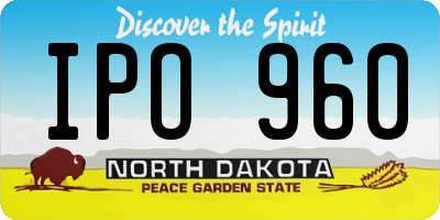 ND license plate IPO960