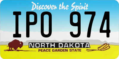 ND license plate IPO974