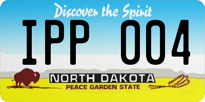 ND license plate IPP004