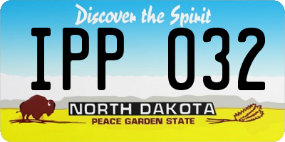 ND license plate IPP032