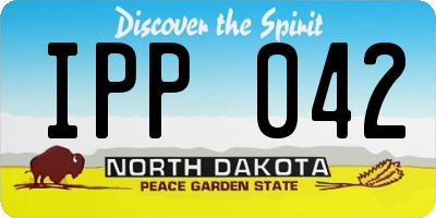 ND license plate IPP042
