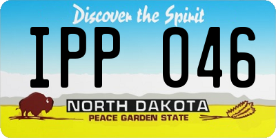 ND license plate IPP046