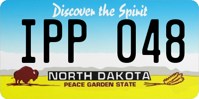ND license plate IPP048