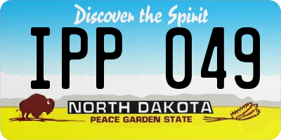 ND license plate IPP049