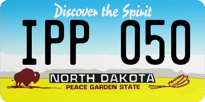 ND license plate IPP050