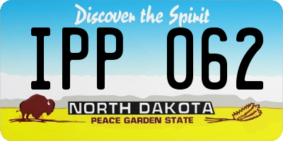 ND license plate IPP062