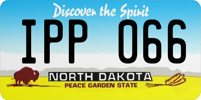 ND license plate IPP066