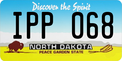ND license plate IPP068