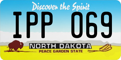 ND license plate IPP069