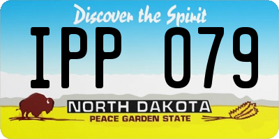 ND license plate IPP079