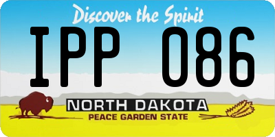 ND license plate IPP086