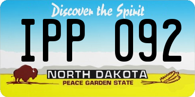 ND license plate IPP092