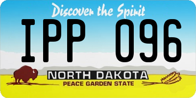 ND license plate IPP096
