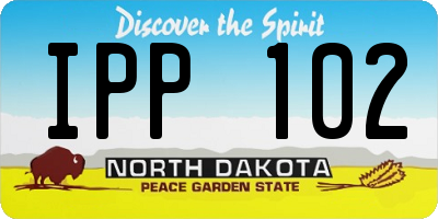 ND license plate IPP102