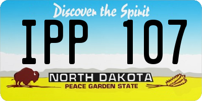ND license plate IPP107