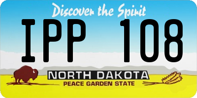 ND license plate IPP108