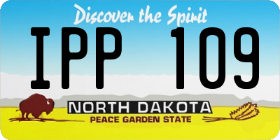 ND license plate IPP109