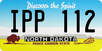 ND license plate IPP112