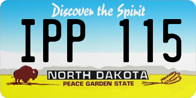 ND license plate IPP115
